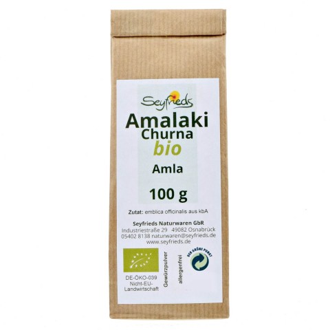 Indijas lapu Amla (amalaki) pulveris, organisks, Seyfried, 100 g