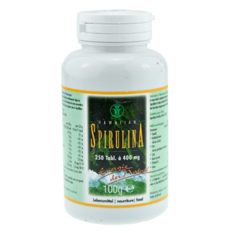 Spirulina Pacifica Hawaiian, 400 mg, 250 tabletes