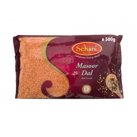 Sarkanas salauztas lēcas Masooor Dal, Schani, 500 g