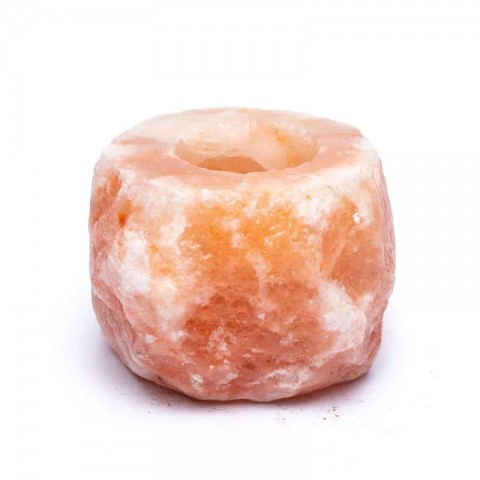 Natural Himalayan salt candlestick, 1000-1500g