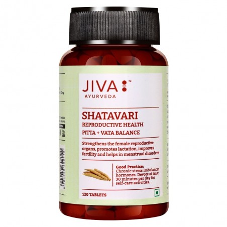 Uztura bagātinātājs Shatavari, Jiva Ayurveda, 120 tabletes
