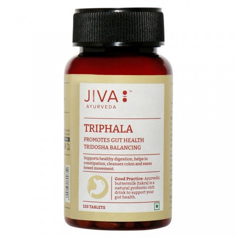 Uztura bagātinātājs Triphala, Jiva Ayurveda, 120 tabletes
