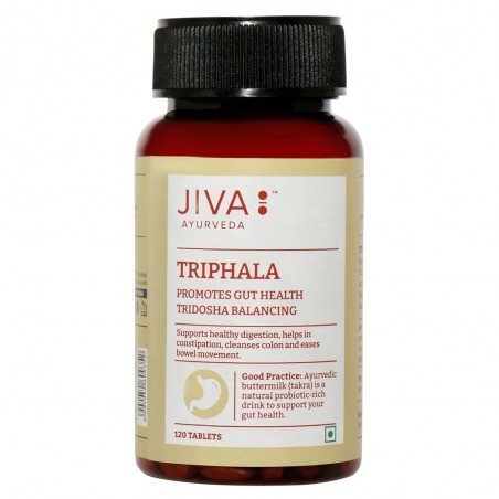 Uztura bagātinātājs Triphala, Jiva Ayurveda, 120 tabletes