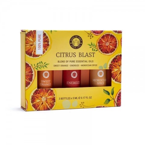 Ēteriskās eļļas aromterapijas komplekts Citrus Blast, Song of India