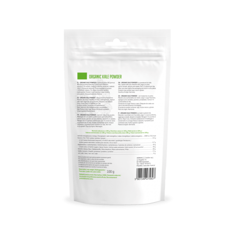 Kāpostu pulveris Kale, Diet Food, 100g