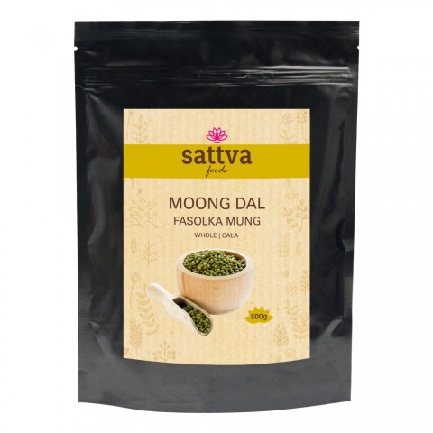 Mung Beans Moong Whole, vesels, Sattva Foods, 500g