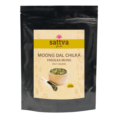 Дробленая фасоль Moong Dal Chilka, Sattva Foods, 500г
