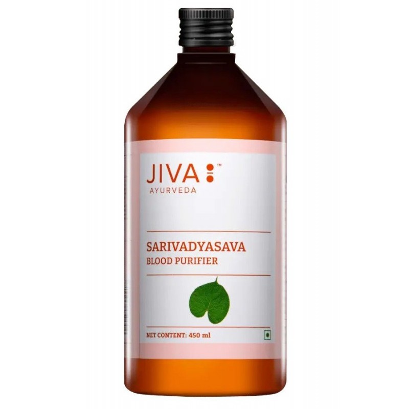 Ājurvēdas garšaugu sīrups Sarivadyasava, Jiva Ayurveda, 450ml