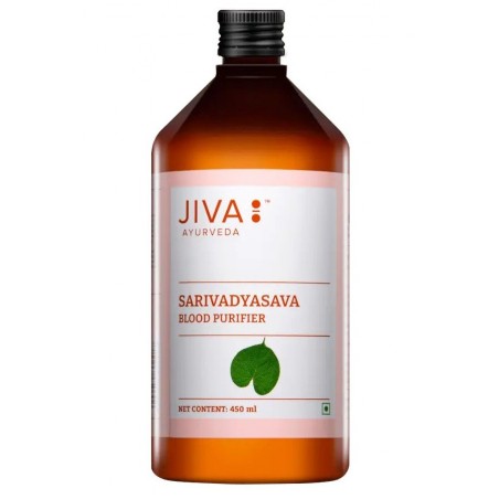 Ājurvēdas garšaugu sīrups Sarivadyasava, Jiva Ayurveda, 450ml