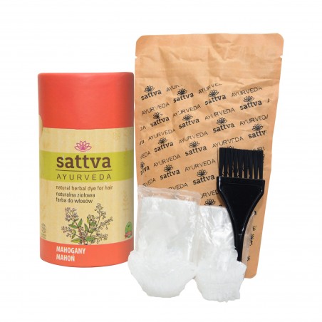 Augu tumši sarkana matu krāsa sarkankoks, Sattva Ayurveda, 150g