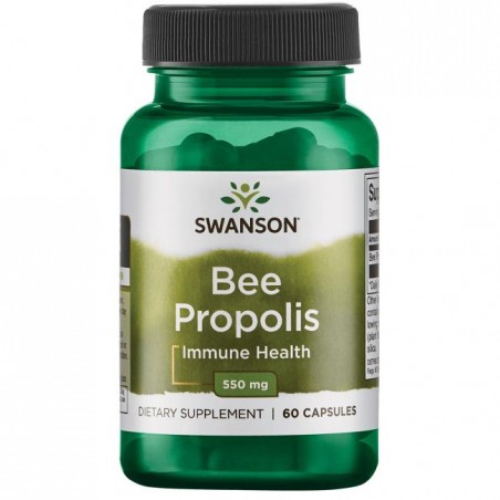 Bišu propoliss, Swanson, 550mg, 60 kapsulas