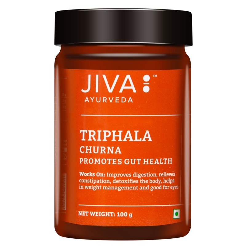 Ājurvēdas trīs augļu pulvera maisījums Triphala Churna, Jiva Ayurveda, 100g Ājurvēdas trīs augļu pulvera maisījums Triphala Churna, Jiva Ayurveda, 100g