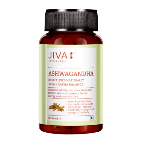 Ashwagandha, Jiva Ayurveda, 120 tabletes