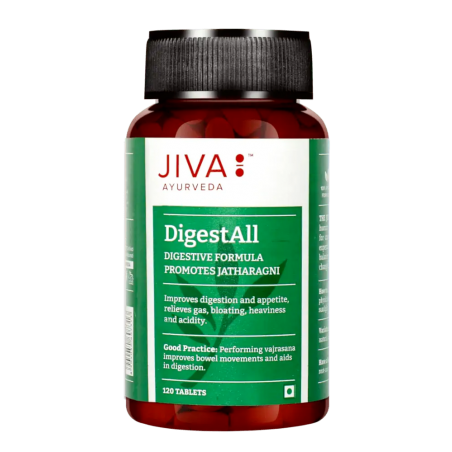 Uztura bagātinātājs DigestAll, Jiva Ayurveda, 120 tabletes