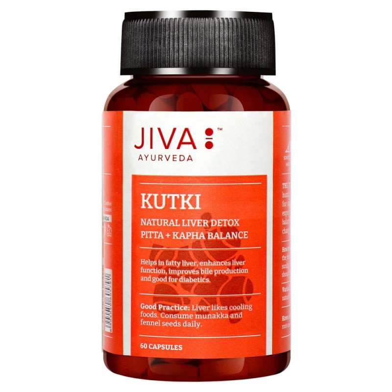 Uztura bagātinātājs Kutki, Jiva Ayurveda, 60 kapsulas