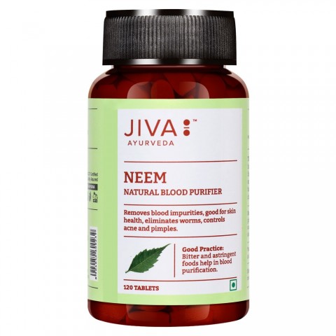 Uztura bagātinātājs Neem, Jiva Ayurveda, 120 tabletes