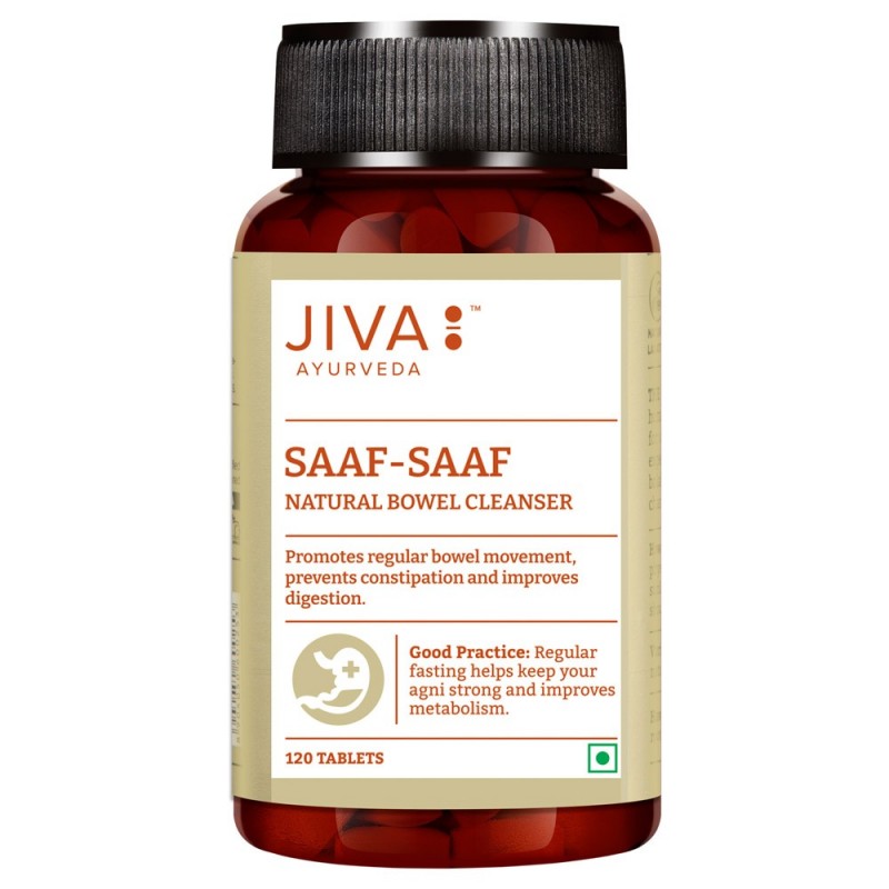 Food supplement Saaf Saaf, Jiva Ayurveda, 120 tablets