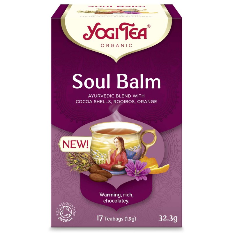 Garšvielu tēja Soul Balm, Yogi Tea, organiska, 17 maisiņi