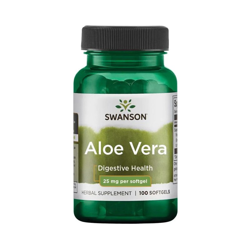 Alvejas ekstrakts Aloe Vera, Swanson, 25mcg, 100 kapsulas