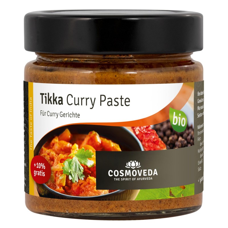 Tikka karija pasta, organiska, Cosmoveda, 175 g