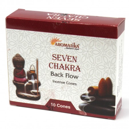 Backflow cones "7 Chakras", Aromatika, 10 pcs.