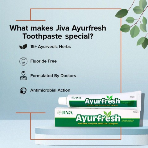 Аюрведическая зубная паста Ayurfresh, Jiva Ayurveda, 100 г