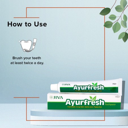 Аюрведическая зубная паста Ayurfresh, Jiva Ayurveda, 100 г