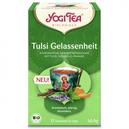 Garšvielu tēja Tulsi Relax, Yogi Tea, 17 maisiņi