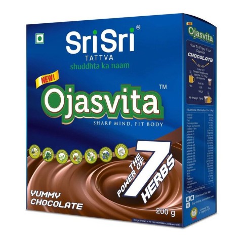 Zāļu maisījums ajūrvēdas dzērienam Chocolate Ojasvita, Sri Sri Tattva, 200g