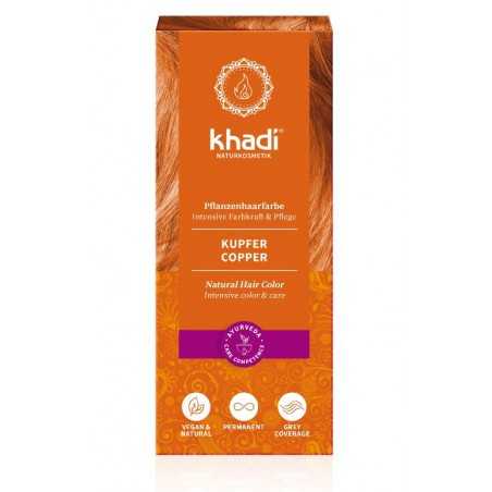 Herbal golden copper hair dye Copper, Khadi Naturprodukte, 100g
