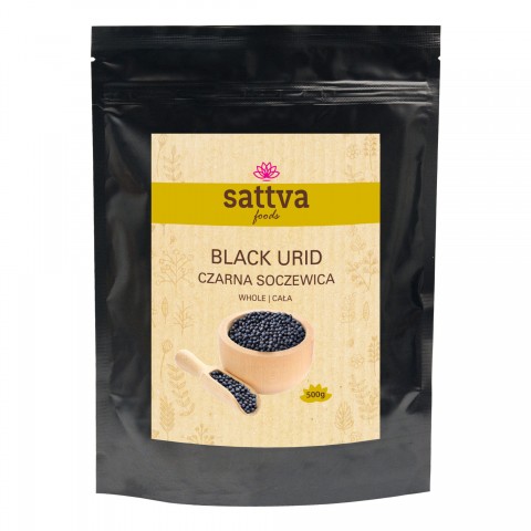 Melnās pupiņas Urid Black Whole, Sattva Foods, 500g