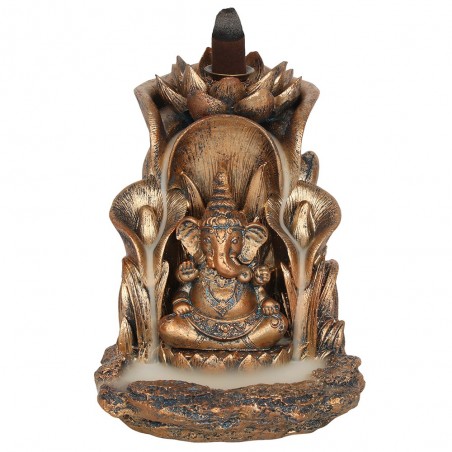 Backflow Waterfall Effect Holder Bronze Ganesha