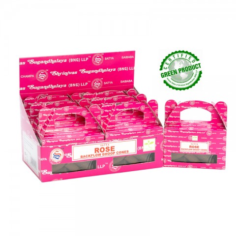 Waterfall Effect Backflow konusi Rose, Satya, 75g