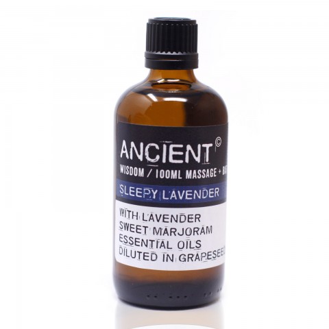 Relaksējoša un nomierinoša masāžas eļļa Sleepy Lavender, Ancient, 100 ml