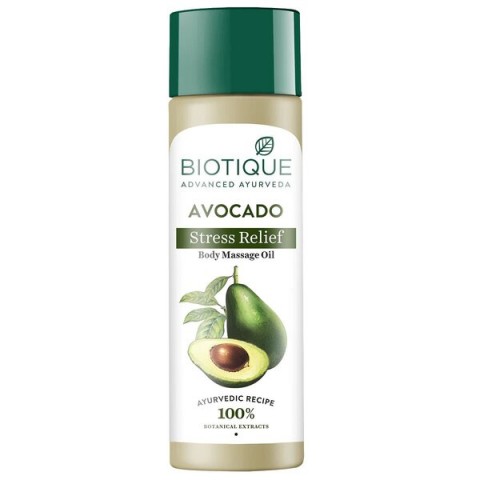Relaksējoša ķermeņa masāžas eļļa Bio Avocado, Biotique, 200ml