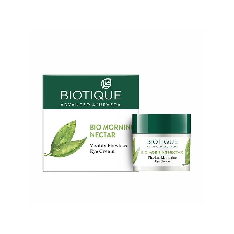 Eye cream for sensitive skin Bio Morning Nectar, Biotique, 15g