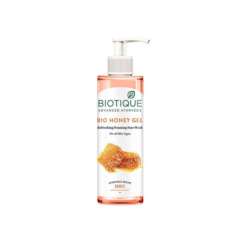 Atsvaidzinoša putojoša sejas mazgāšanas želeja Bio Honey Gel, Biotique, 200ml