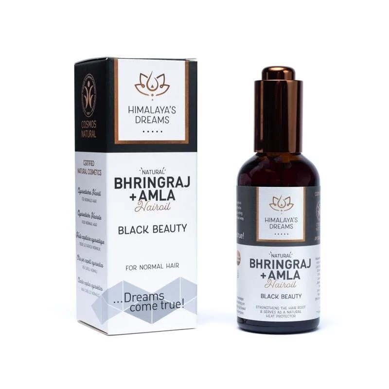 Ajūrvēdas matu eļļa Bhringraj & Amla / Black Beauty, Himalaya's Dreams, 100ml