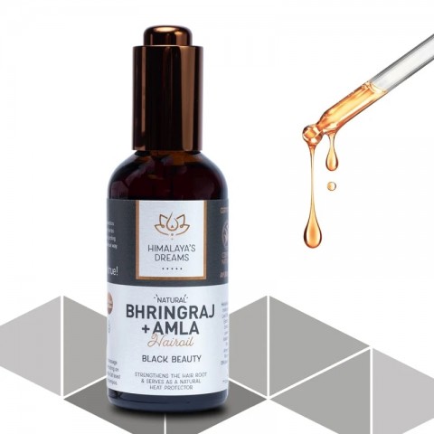 Аюрведическое масло для волос Bhringraj & Amla / Black Beauty, Himalaya's Dreams, 100 мл