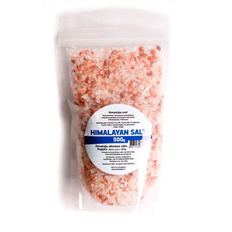 Rozā Himalaju sāls, rupja, Herbals, 500 g