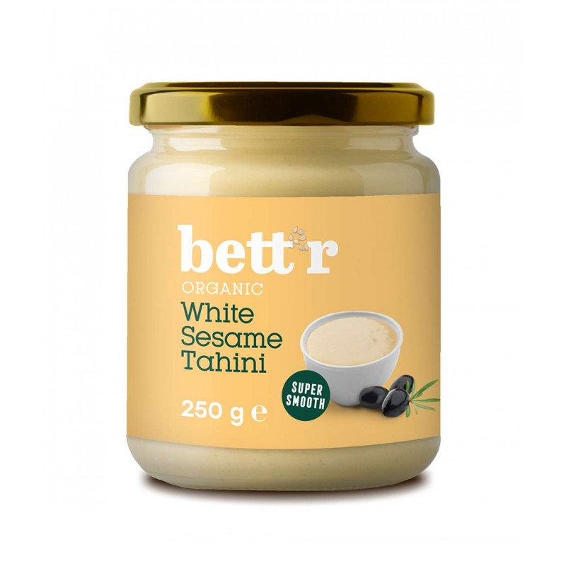 Baltā sezama pasta Tahini, organiska, Bett'r, 250g