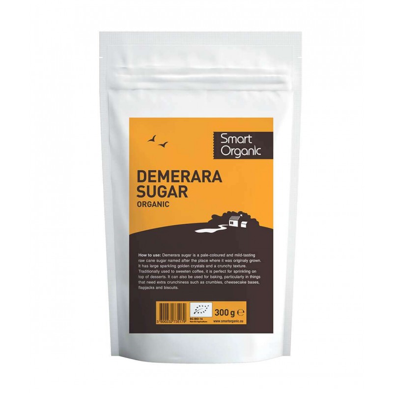 Demeraras cukurs, bioloģiskais, Smart Organic, 300g