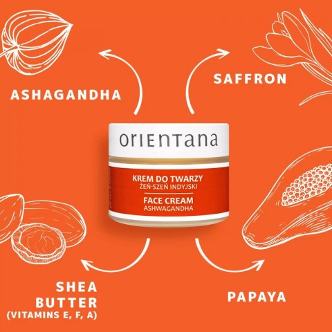 Крем для лица с ашвагандхой, Orientana, 40 г