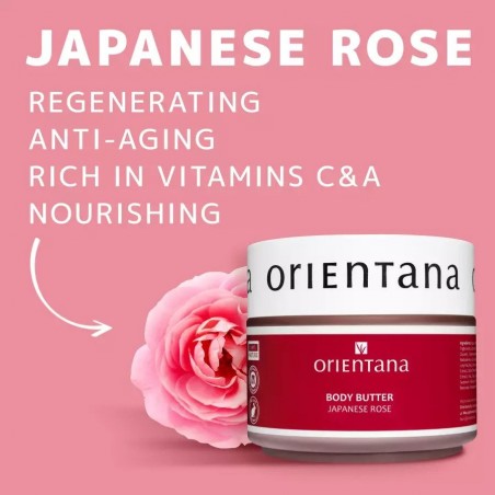 Japānas rožu sviests ķermenim, Orientana, 100g