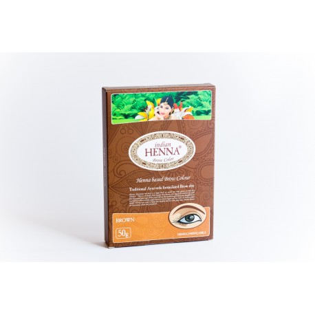 Natural brown henna eyebrow dye Brow Brown, Indian Henna, 50g