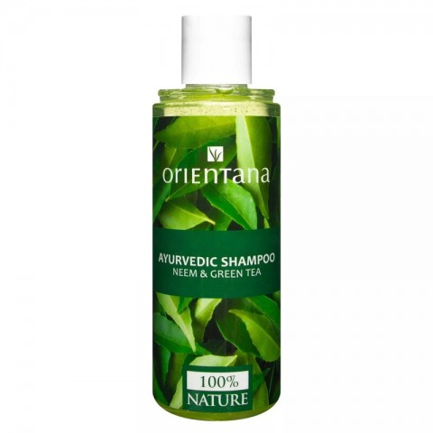 Аюрведический шампунь для волос Neem & Green Tea, Orientana, 210 мл