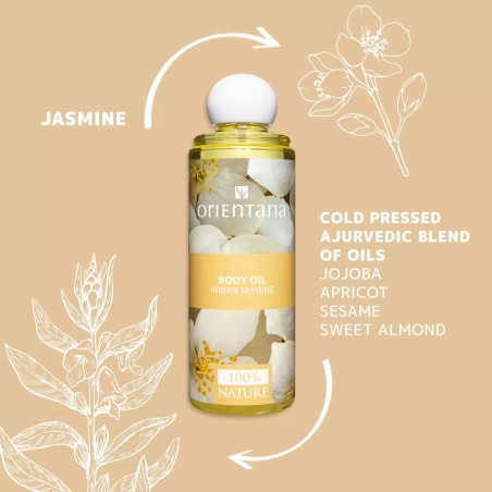 Indian Jasmine Body Oil, Orientana, 210ml