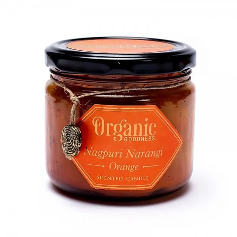 Aromatizēta sojas vaska svece Orange, Organic Goodness, 200g