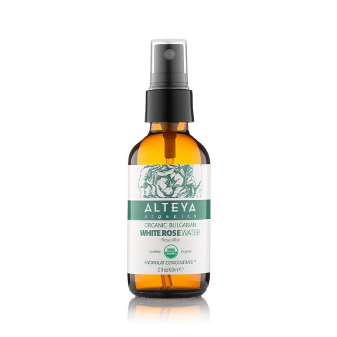 Bulgārijas bioloģiskais baltais rožu ūdens, Alteya Organic, 60ml