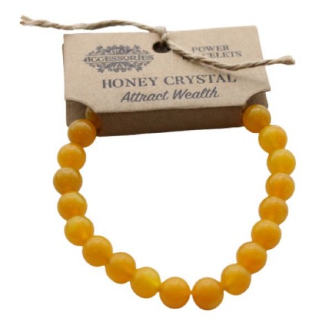 Enerģētiskā aproce bagātības piesaistīšanai Honey Crystal